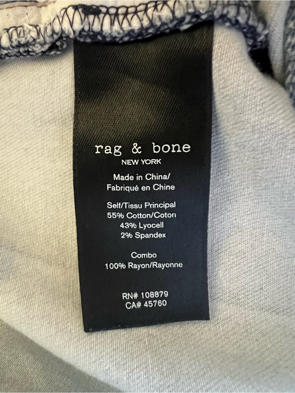 🩵rag & bone Miramar Nina Patchwork Lightweight Cropped High-Waisted Jeans - Picture 6 of 6